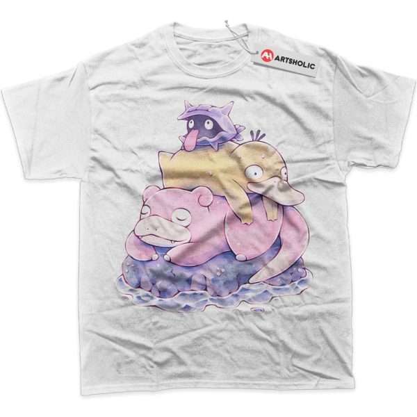 Psyduck Shirt, Slowpoke Shirt, Shellder Shirt, Pokemon Shirt, PKM Shirt, Anime Shirt, Graphic T-Shirt
