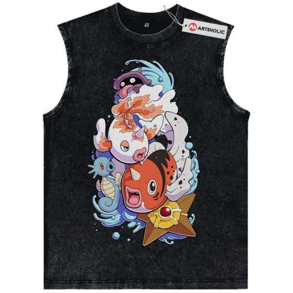 Water Class Tank Top, Pokemon Tank Top, PKM Tank Top, Anime Tank Top, Vintage Tank Top