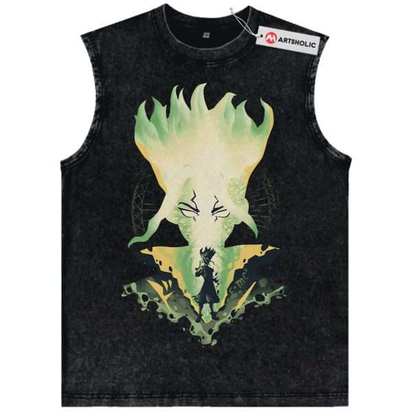 Senku Ishigami Tank Top, Dr Stone Tank Top, Anime Tank Top, Vintage Tank Top