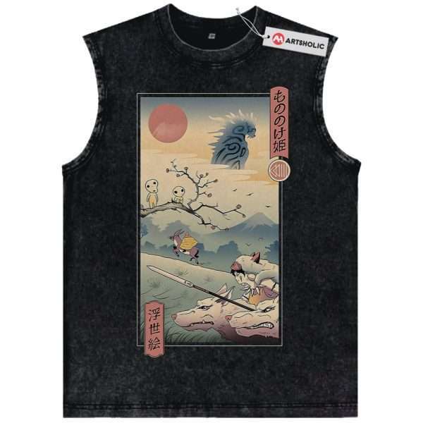 Princess Mononoke Tank Top, Studio Ghibli Tank Top, Anime Tank Top, Vintage Tank Top