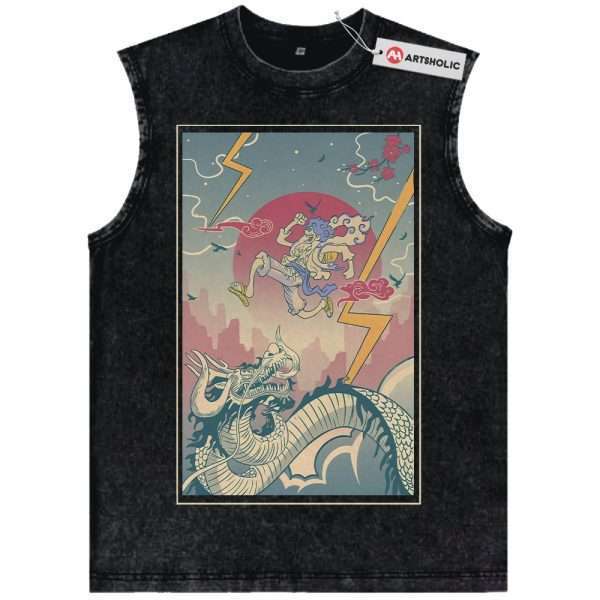 Monkey D Luffy Tank Top, Kaido Tank Top, One Piece Tank Top, Anime Tank Top, Vintage Tank Top