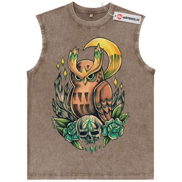 Noctowl Tank Top, Pokemon Tank Top, PKM Tank Top, Anime Tank Top, Vintage Tank Top