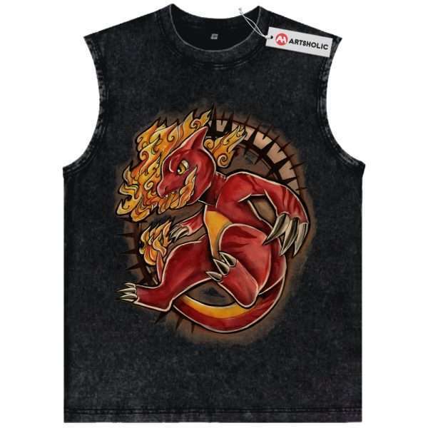 Charmeleon Tank Top, Pokemon Tank Top, PKM Tank Top, Anime Tank Top, Vintage Tank Top