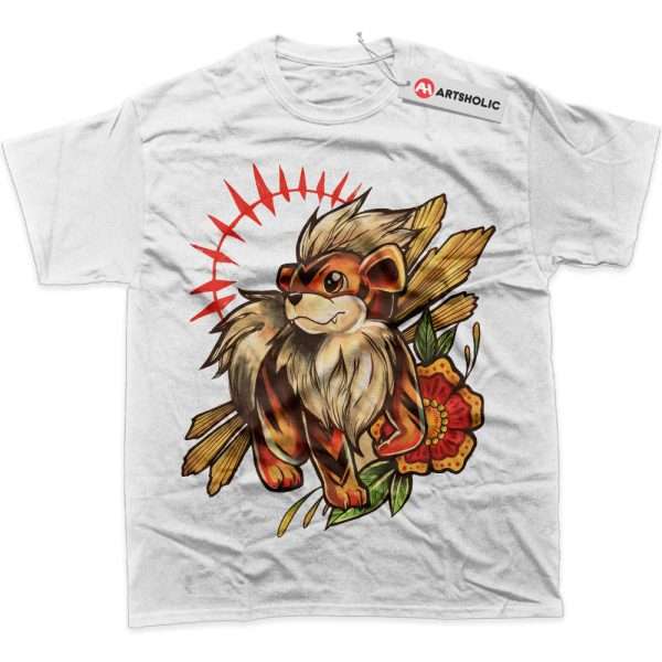 Growlithe Shirt, Pokemon Shirt, PKM Shirt, Anime Shirt, Graphic T-Shirt