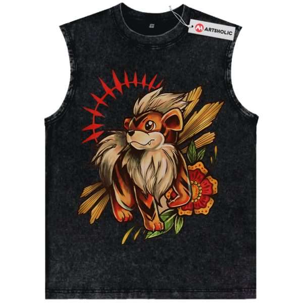 Growlithe Tank Top, Pokemon Tank Top, PKM Tank Top, Anime Tank Top, Vintage Tank Top