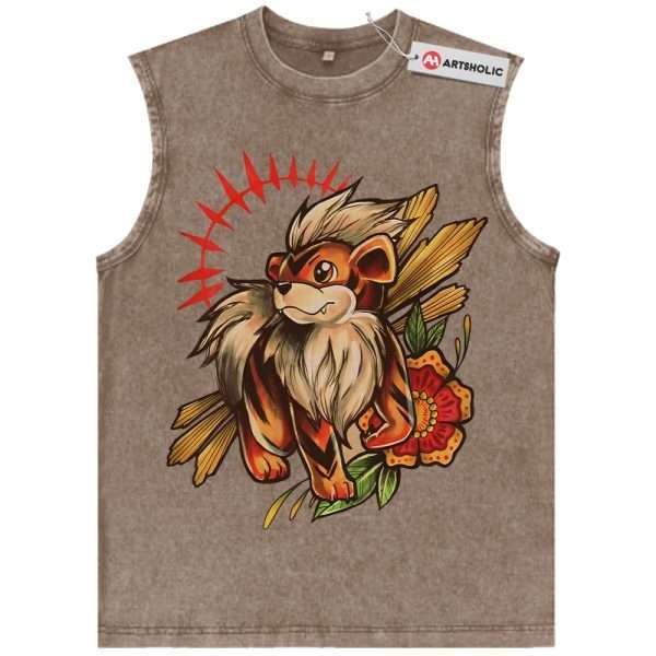 Growlithe Tank Top, Pokemon Tank Top, PKM Tank Top, Anime Tank Top, Vintage Tank Top
