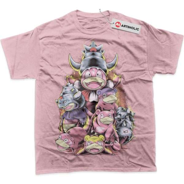 Slowpoke Shirt, Slowbro Shirt, Slowking Shirt, Pokemon Shirt, PKM Shirt, Anime Shirt, Graphic T-Shirt