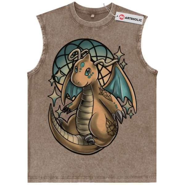 Dragonite Tank Top, Pokemon Tank Top, PKM Tank Top, Anime Tank Top, Vintage Tank Top
