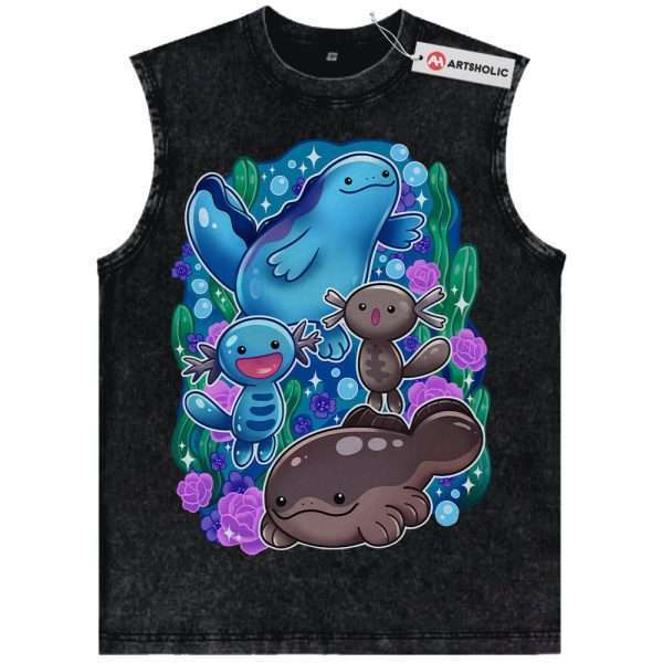 Wooper Tank Top, Quagsire Tank Top, Wooper Tank Top, Clodsire Tank Top, Pokemon Tank Top, PKM Tank Top, Anime Tank Top, Vintage Tank Top