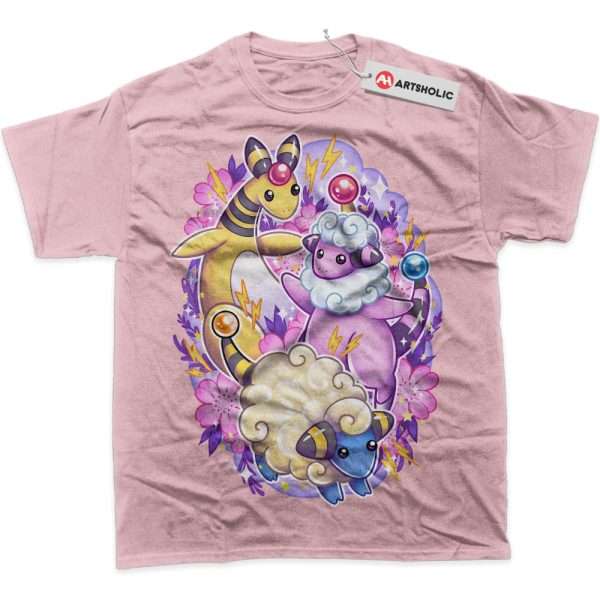 Mareep Shirt, Flaaffy Shirt, Ampharos Shirt, Pokemon Shirt, PKM Shirt, Anime Shirt, Graphic Tee