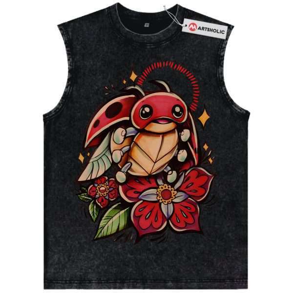 Ledyba Tank Top, Pokemon Tank Top, PKM Tank Top, Anime Tank Top, Vintage Tank Top