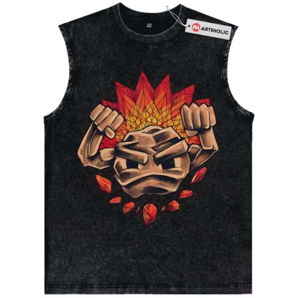 Geodude Tank Top, Pokemon Tank Top, PKM Tank Top, Anime Tank Top, Vintage Tank Top