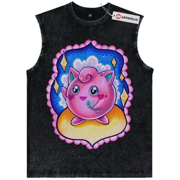 Jigglypuff Tank Top, Pokemon Tank Top, PKM Tank Top, Anime Tank Top, Vintage Tank Top