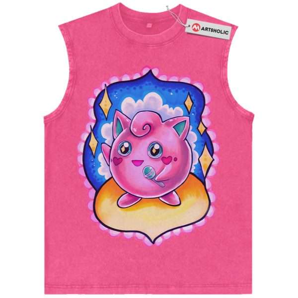 Jigglypuff Tank Top, Pokemon Tank Top, PKM Tank Top, Anime Tank Top, Vintage Tank Top