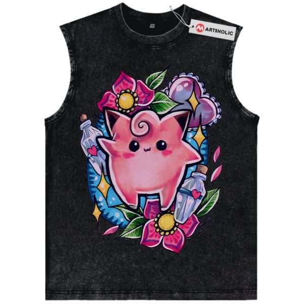 Clefairy Tank Top, Pokemon Tank Top, PKM Tank Top, Anime Tank Top, Vintage Tank Top