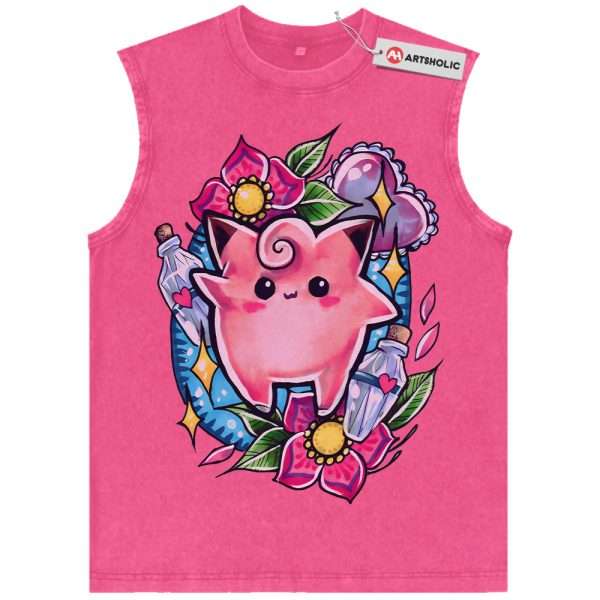 Clefairy Tank Top, Pokemon Tank Top, PKM Tank Top, Anime Tank Top, Vintage Tank Top