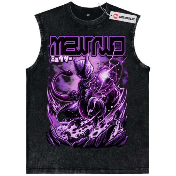 Mewtwo Tank Top, Pokemon Tank Top, PKM Tank Top, Anime Tank Top, Vintage Tank Top