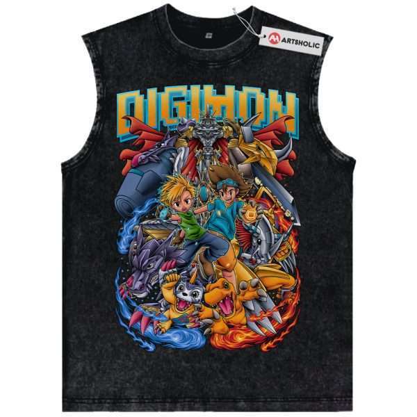 Digimon Adventure Tank Top, Anime Tank Top, Vintage Tank Top