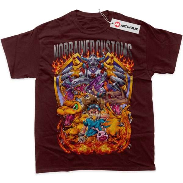 Agumon Shirt, Greymon Shirt, WarGreymon Shirt, Tai Kamiya Shirt, Digimon Adventure Shirt, Anime Shirt, Graphic Tee
