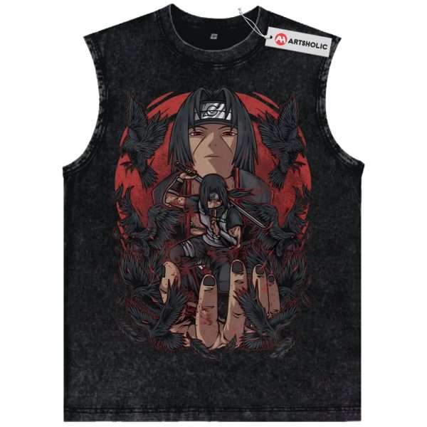Itachi Uchiha Tank Top, Akatsuki Tank Top, Naruto Tank Top, Anime Tank Top, Vintage Tank Top