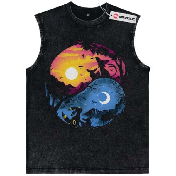 Espeon Tank Top, Umbreon Tank Top, Pokemon Tank Top, PKM Tank Top, Anime Tank Top, Vintage Tank Top