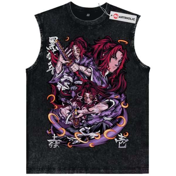 Kokushibo Tank Top, Demon Slayer Tank Top, Anime Tank Top, Vintage Tank Top