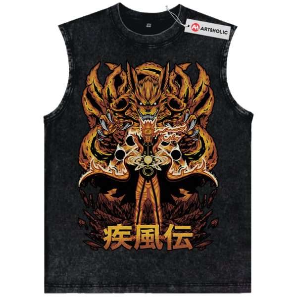 Kurama Tank Top, Naruto Uzumaki Tank Top, Anime Tank Top, Vintage Tank Top