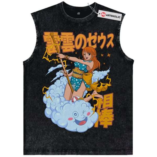 Nami Tank Top, One Piece Tank Top, Anime Tank Top, Vintage Tank Top