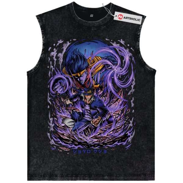 Jotaro Kujo Tank Top, JoJo's Bizarre Adventure Tank Top, Anime Tank Top, Vintage Tank Top