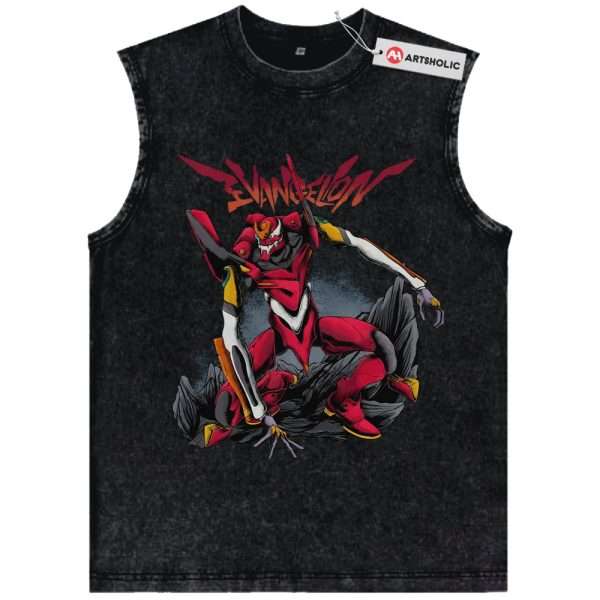 Eva-02 Tank Top, Neon Genesis Evangelion Tank Top, Anime Tank Top, Vintage Tank Top