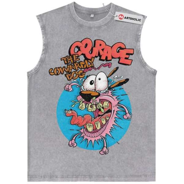 Courage the Cowardly Dog Tank Top, Animated Tank Top, Vintage Tank Top