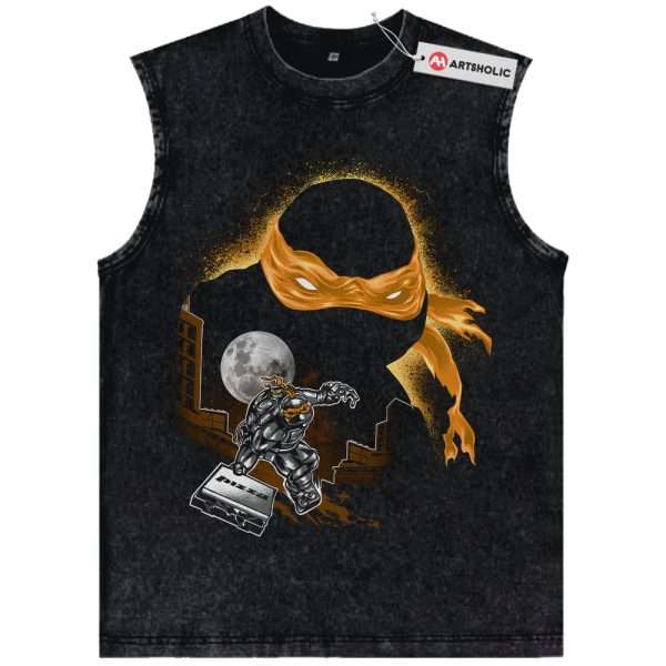 Michelangelo Tank Top, Tank Topnage Mutant Ninja Turtles Tank Top, TMNT Tank Top, Animated Tank Top, Vintage Tank Top