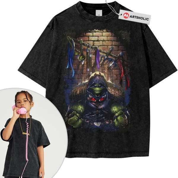 Michelangelo Shirt For Kids, Teenage Mutant Ninja Turtles Shirt For Kids, TMNT Shirt For Kids, Animated Shirt For Kids, Vintage T-Shirt For Kids