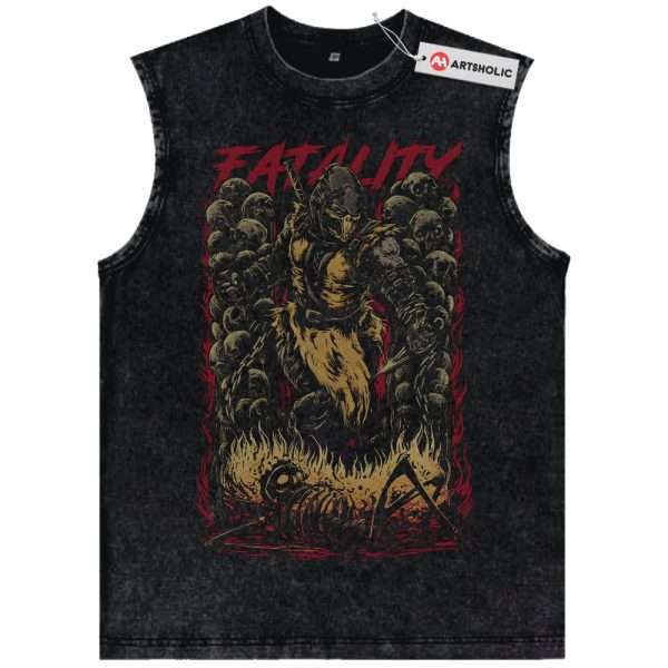 Scorpion Tank Top, Mortal Kombat Tank Top, Game Tank Top, Vintage Tank Top