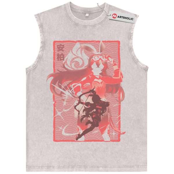 Amber Tank Top, Genshin Impact Tank Top, Game Tank Top, Vintage Tank Top