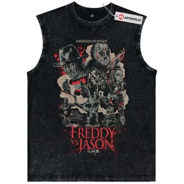 Freddy Krueger Tank Top, Jason Voorhees Tank Top, Horror Tank Top, Halloween Tank Top, Vintage Tank Top