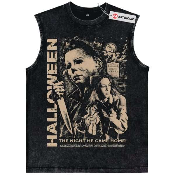 Michael Myers Tank Top, Halloween Tank Top, Horror Tank Top, Vintage Tank Top