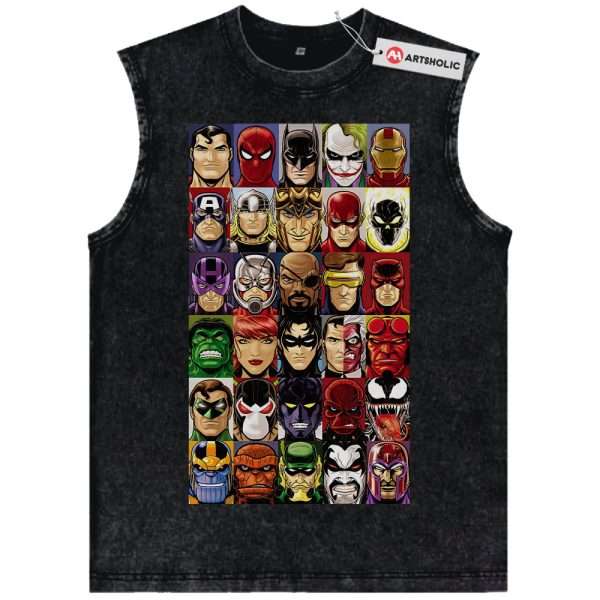 Marvel And DC Comics Tank Top, Vintage Tank Top