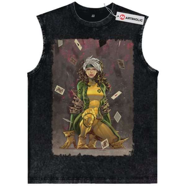 Rogue Tank Top, X-Men Tank Top, Marvel Comics Tank Top, Vintage Tank Top - Black, 2XL