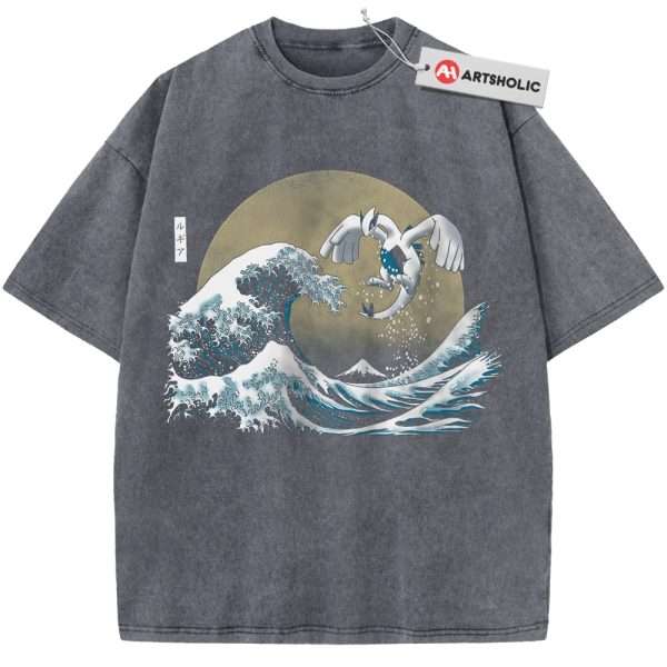 Lugia Shirt, Pokemon shirt, Anime Shirt, Vintage T-Shirt - Grey, L