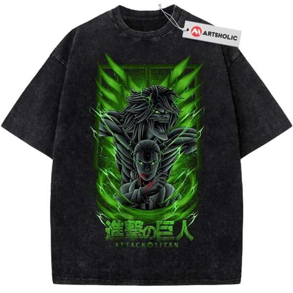 Eren Yeager Shirt, Attack On Titan Shirt, AOT Shirt, Anime Shirt, Vintage T-Shirt