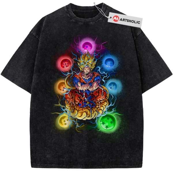 Son Goku Shirt, Dragon Ball Z Shirt, DBZ Shirt, Anime Shirt, Vintage Tee - Black, XL