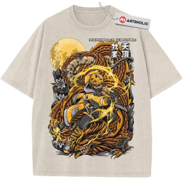 Zenitsu Agatsuma Shirt, Demon Slayer Shirt, Anime Shirt, Vintage T-Shirt