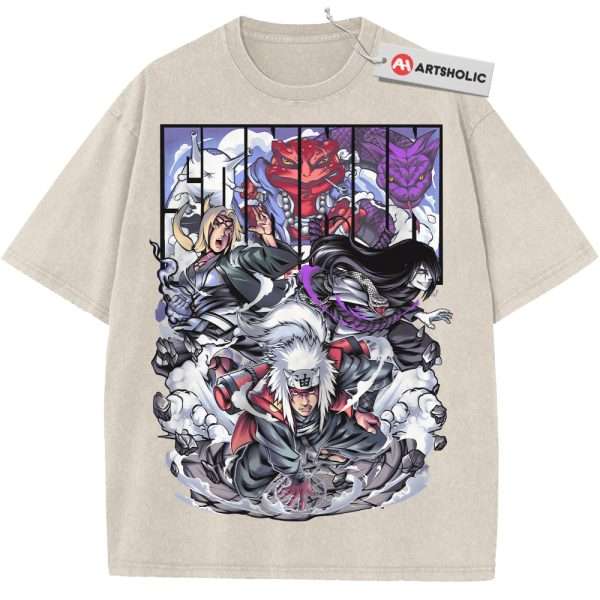 Jiraiya Shirt, Tsunade Shirt, Orochimaru Shirt, Naruto Shirt, Anime Shirt, Vintage T-Shirt