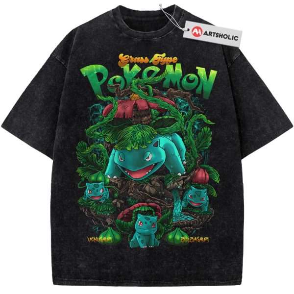 Bulbasaur Shirt, Ivysaur Shirt, Venusaur Shirt, Pokemon Shirt, Anime Shirt, Vintage T-Shirt