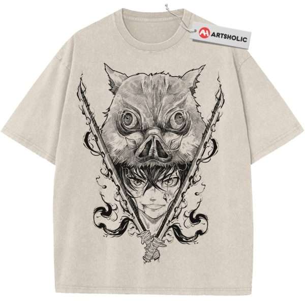 Inosuke Hashibira Shirt, Demon Slayer Shirt, Anime Shirt, Vintage Tee
