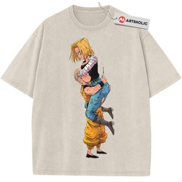 Android 18 Shirt, Krillin Shirt, Dragon Ball Z Shirt, DBZ Shirt, Anime Shirt, Vintage Tee