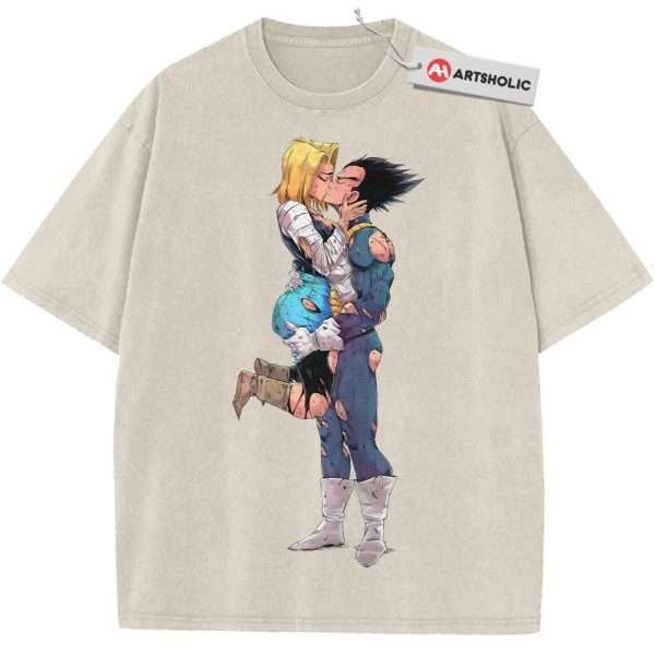 Android 18 vs Vegeta Shirt, Dragon Ball Z Shirt, DBZ Shirt, Anime Shirt, Vintage Tee
