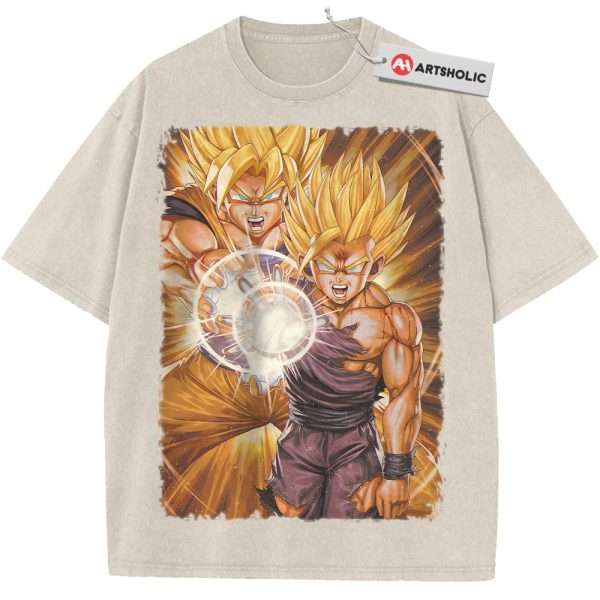 Son Goku and Gohan Shirt, Dragon Ball Shirt, Anime Shirt, Vintage Tee