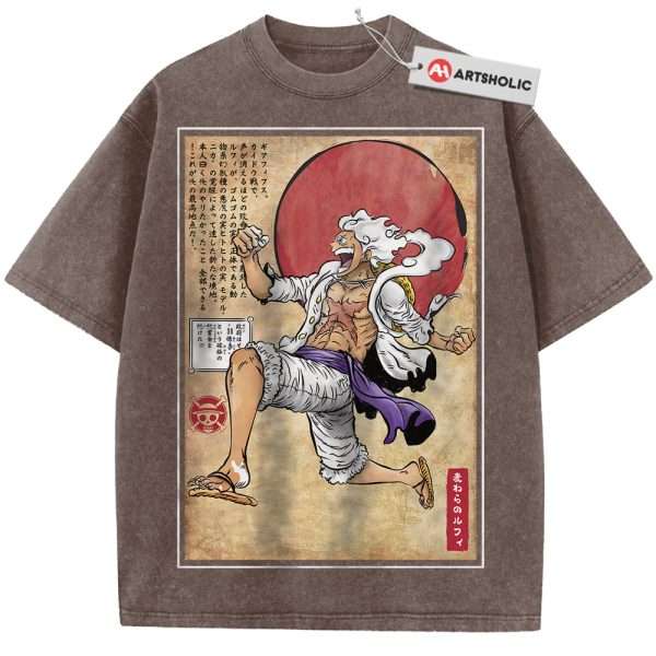 Monkey D Luffy Shirt, Luffy Gear 5 Shirt, One Piece Shirt, Anime Shirt, Vintage Tee